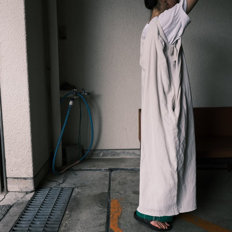 eski. original remake linen dress / white / pl...