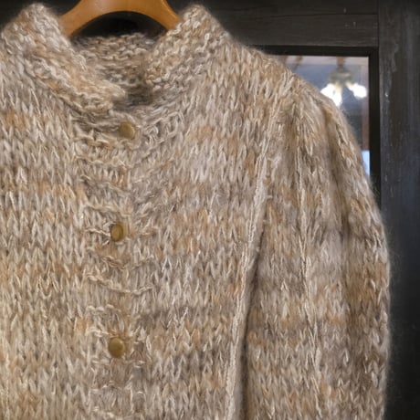 hand knit cardigan / mix color