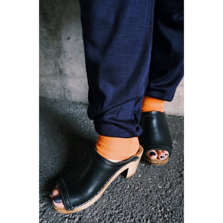 jogger pants “navy×orange”