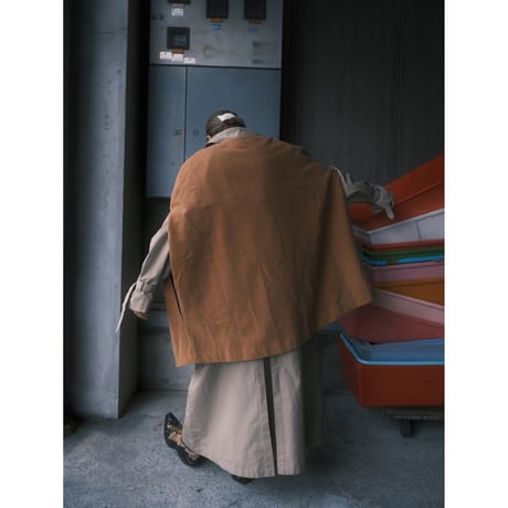 wide silhouette poncho