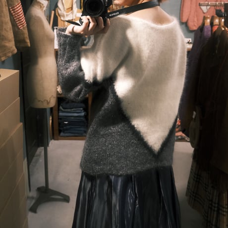 design knit "crane?swallow?"