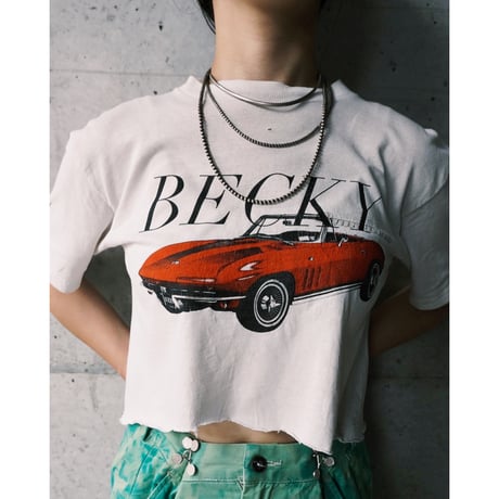 “BECKY” cropped tee