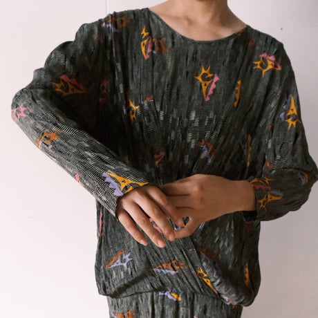 80s layered design dress