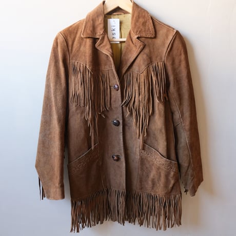 60-70s fringe leather jacket