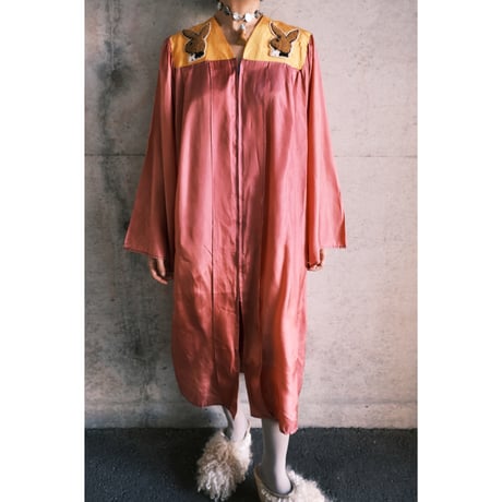 eski. remake / acetate gown with rabbit patch