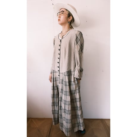 tyrol dress / beige check