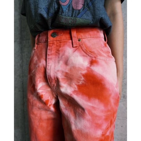 Levi’s / tie dye half denim “pink”