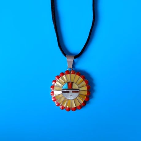 zuni / sunface necklace