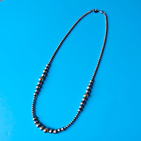 navajo / oxidized silver × 12kgf necklace