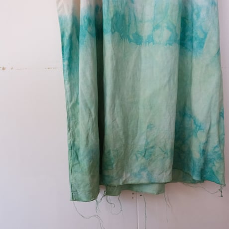 eski.  original dress / overdye "orange×green"
