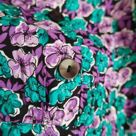flower print dress “purple”