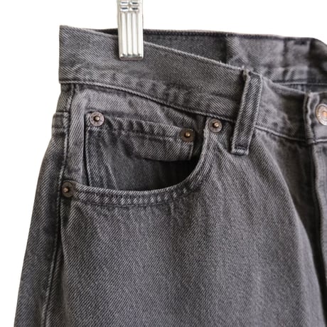 Levi's 501 / black denim / made in USA
