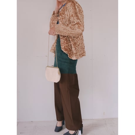 spangle jacket / champagne gold