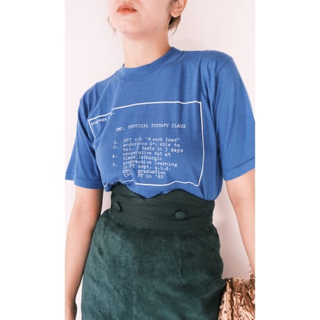 print tee / blue