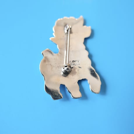 Indian jewelry/ “alpaca” silver brooch