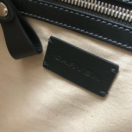 carven / leather × paper  basket  bag