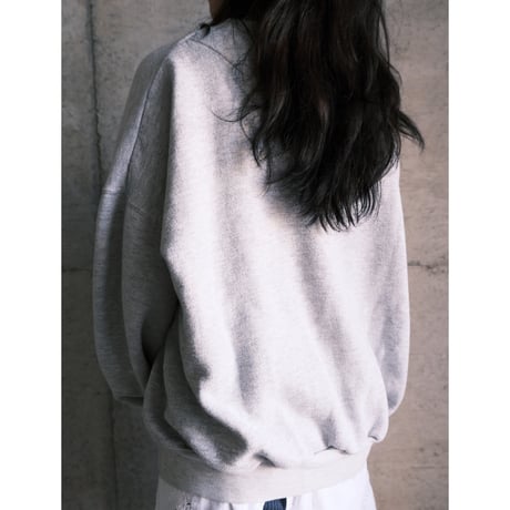 “SNOOPY” embroidery gray sweat