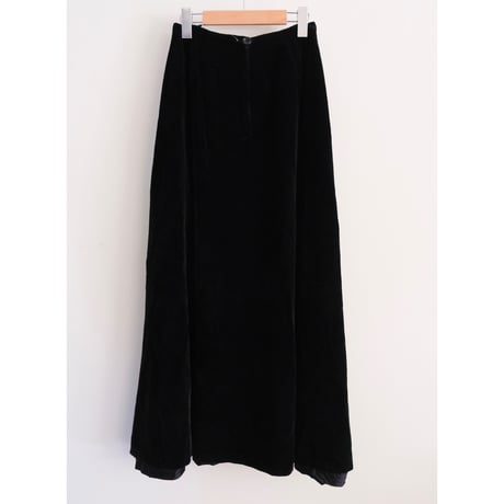 〜70s velour long flare skirt