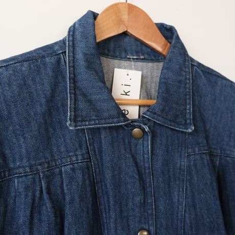 puff sleeve denim jacket