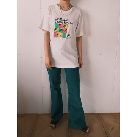 "country bike" print tee