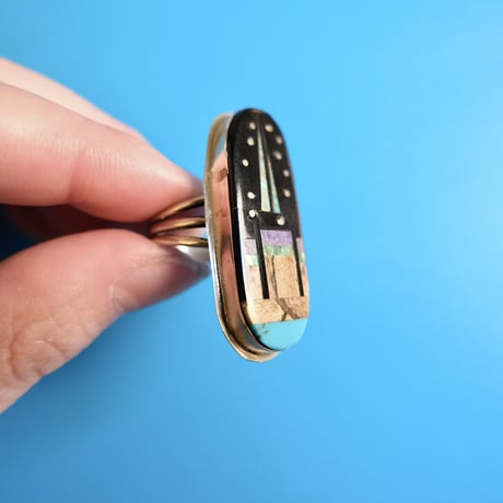 navajo / “Night sky” ring