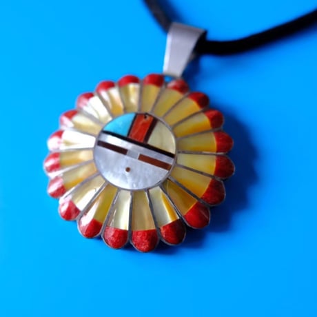 zuni / sunface necklace