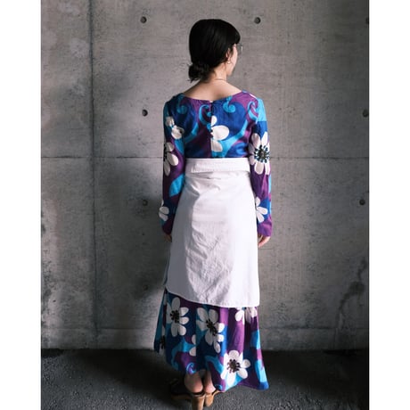 "hatome" design shirt / white