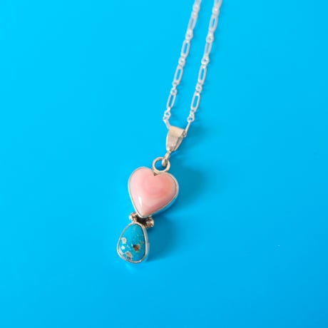 navajo / "heart" necklace