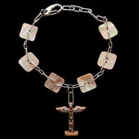 eski. original shell chain choker "totem pole"