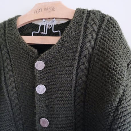 metal button cardigan