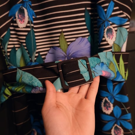 blue flower dress