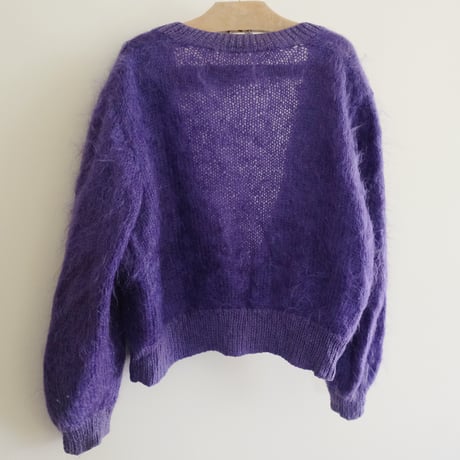 leaf embroidery knit cardigan