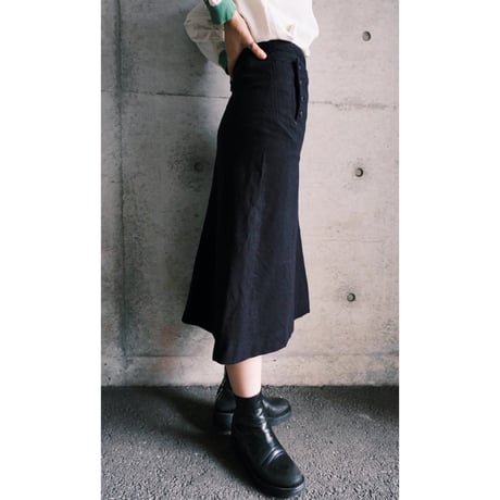 wool marine skirt