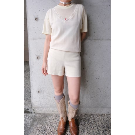wool × silk tank top