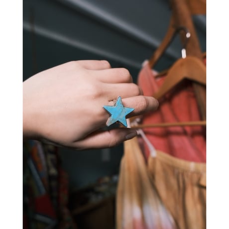 navajo / “star” turquoise ring