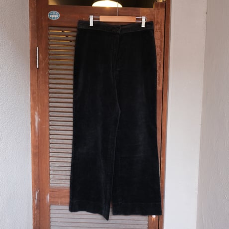 black velours pants / made in France