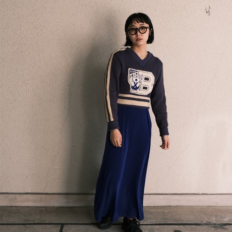 vintage lettered knit