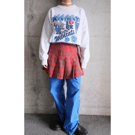 check mini skirt