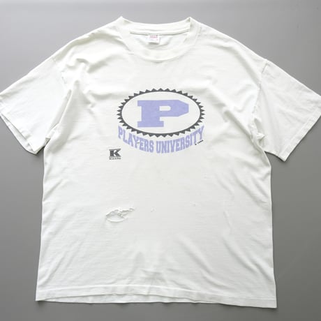90's anvil / old print tee "P"