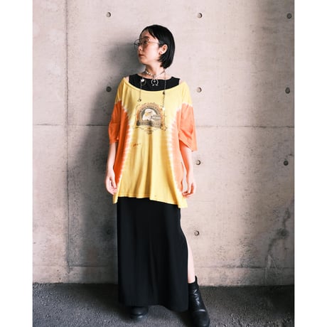 Harley-Davidson T-shirt / orange × yellow