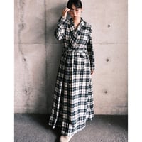 “PENDLETON” check wool lounge robe