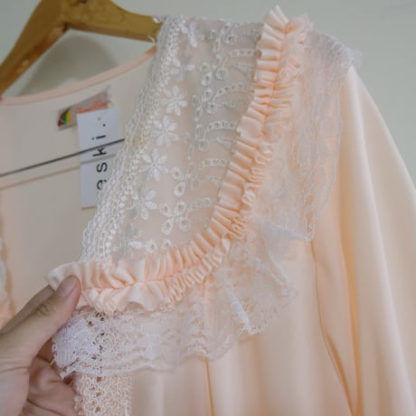 lingerie gown / salmon pink