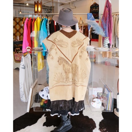 leather poncho