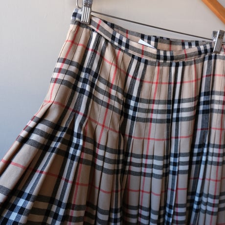 BURBERRY'S / check skirt / made in England