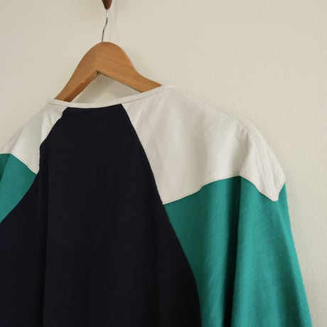 LANA VERGINE wool × “△” leather tops