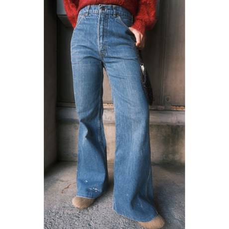 70s orange tab Levi's flare denim
