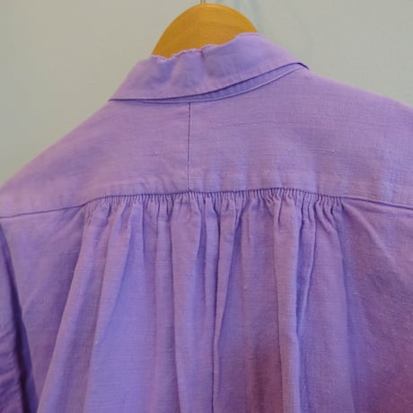 eski. × 画楽　hand paint antique linen shirt