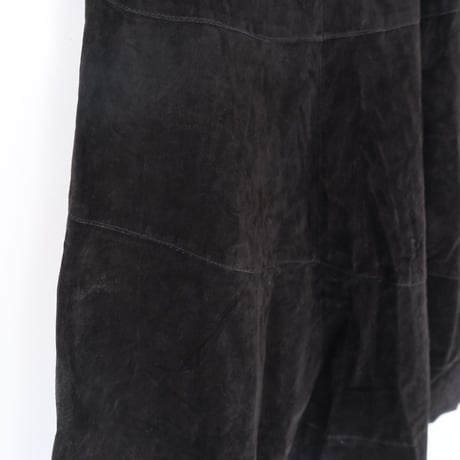 Pamela McCoy / leather flare skirt