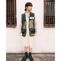 eski. remake / "dog" mesh camo vest