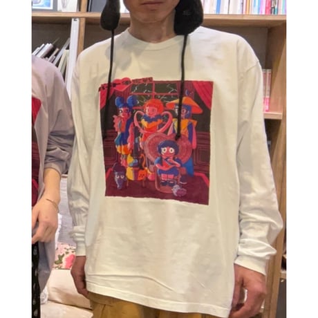 "ハート争奪戦❣️" / LS tee 【white】